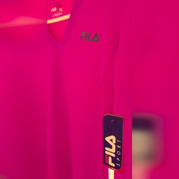 NWT FILA Sport Mixed Berry Long Sleeve Shirt Size Small - Picture 3 of 6
